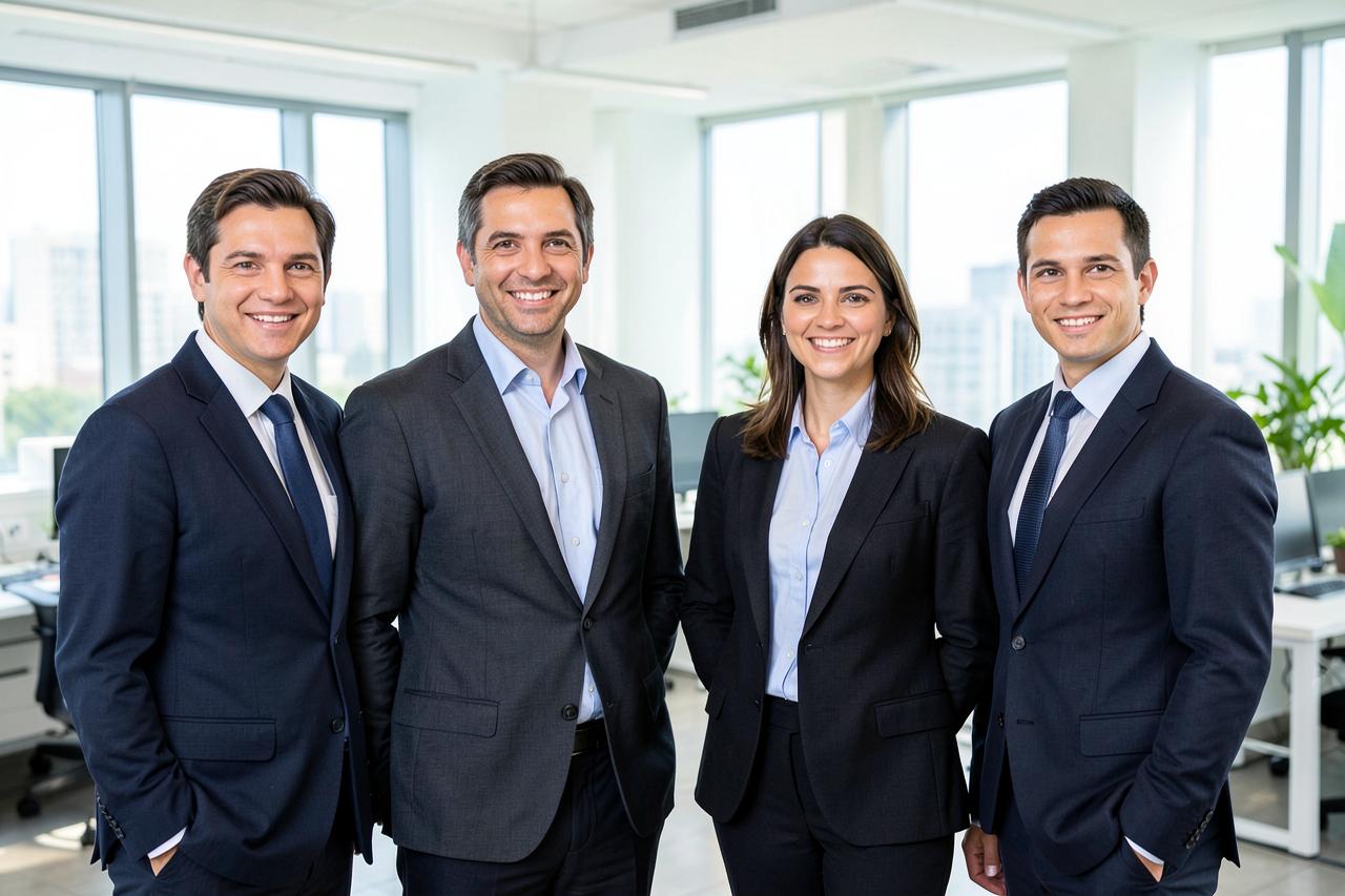 SBA CPA professionals collaborating in an office